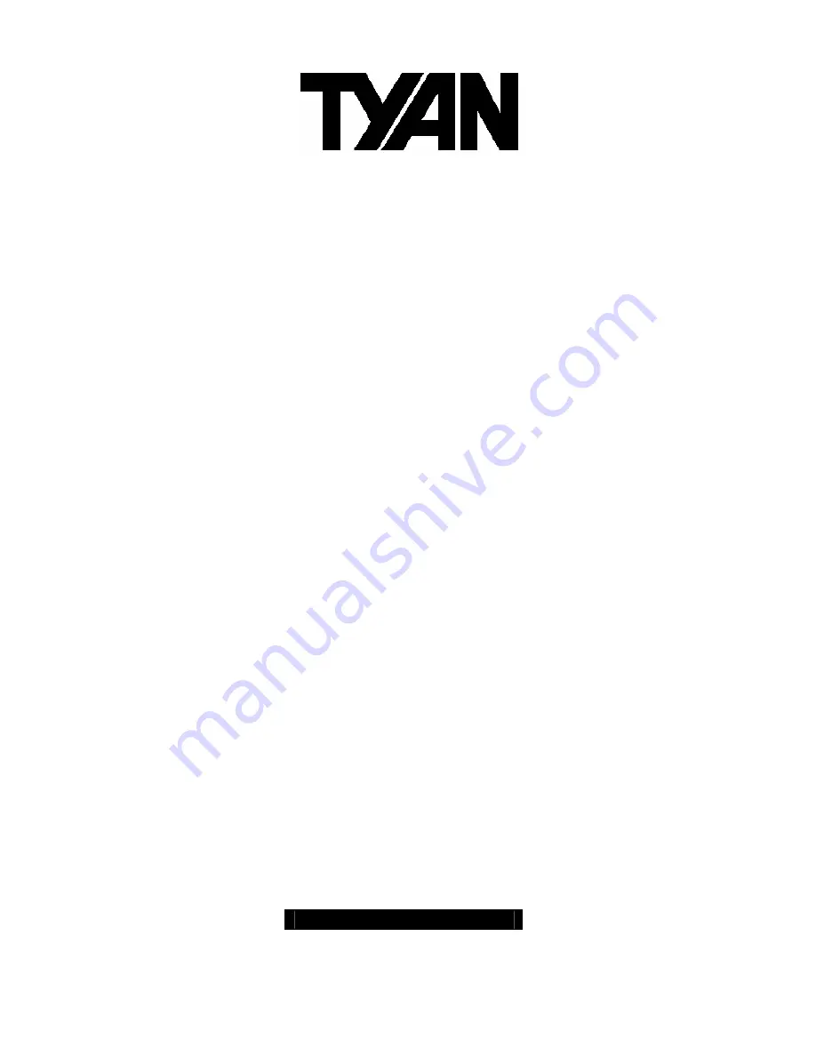 TYAN Thunder n3600T User Manual Download Page 1