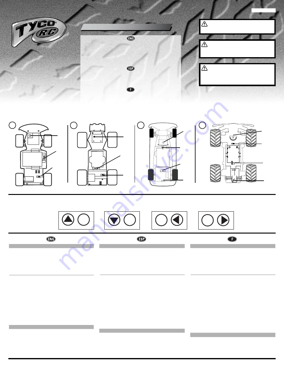 Tyco R/C 6.0V R/C Instructions Download Page 1