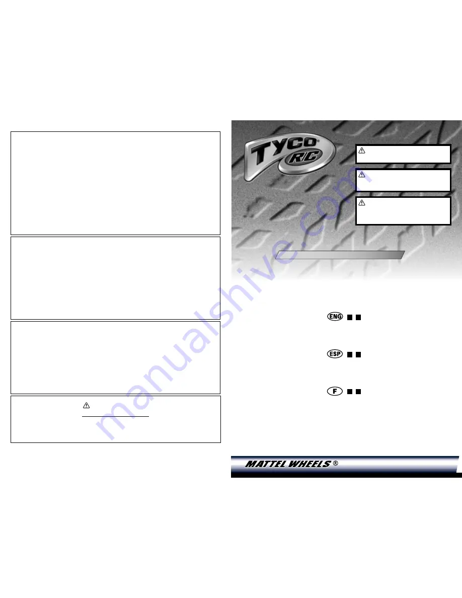 Tyco R/C AIR REBOUND Manual Download Page 1