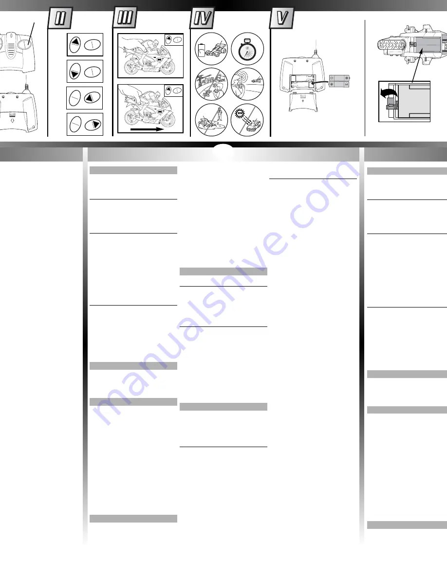 Tyco R/C Batcycle Owner'S Manual Download Page 3