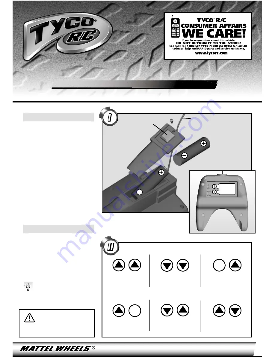 Tyco R/C HYDRO RACER Instruction Manual Download Page 1