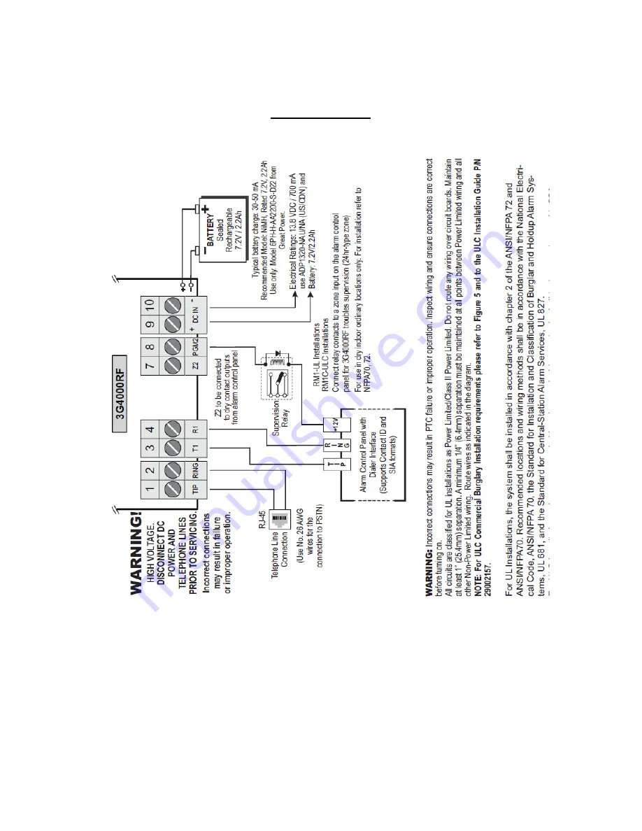 Tyco 3G4000W Installation Manual Download Page 25