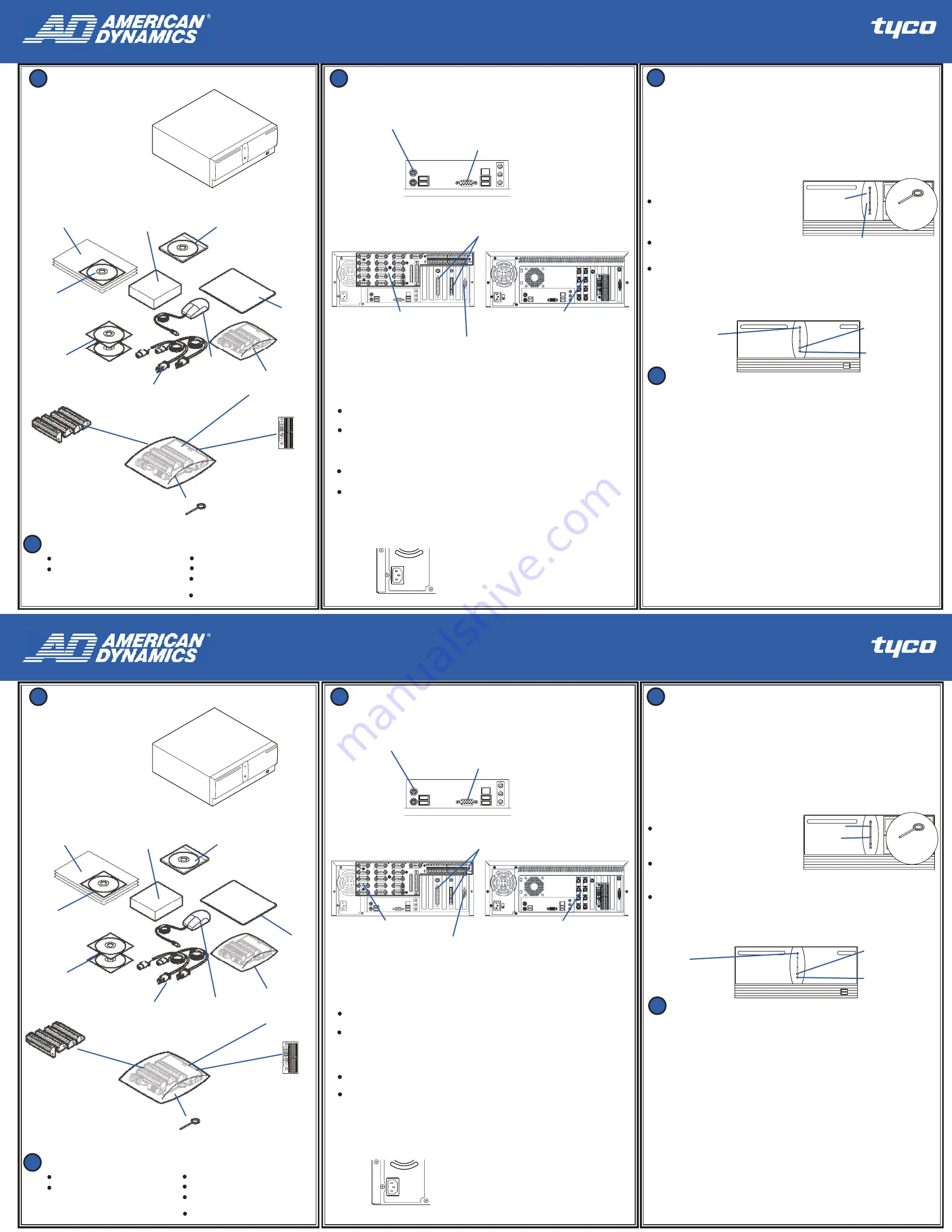 Tyco American Dynamics Intellex Quick Setup Manual Download Page 2