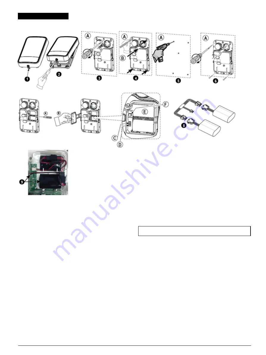 Tyco Bentel Security PowerG BW-SRO Installation Manual Download Page 2