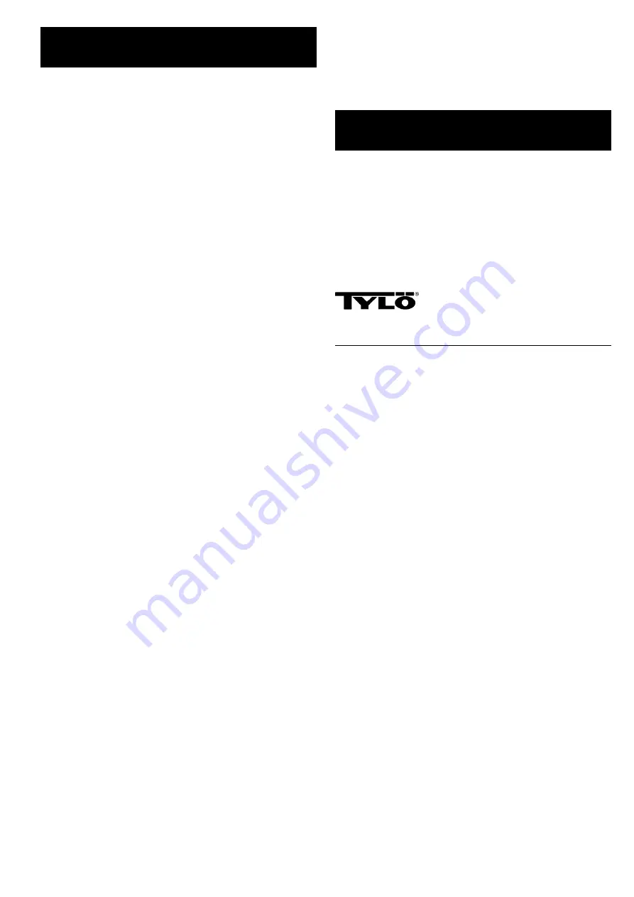 Tylo Combi Installation And Operating Instructions Manual Download Page 25