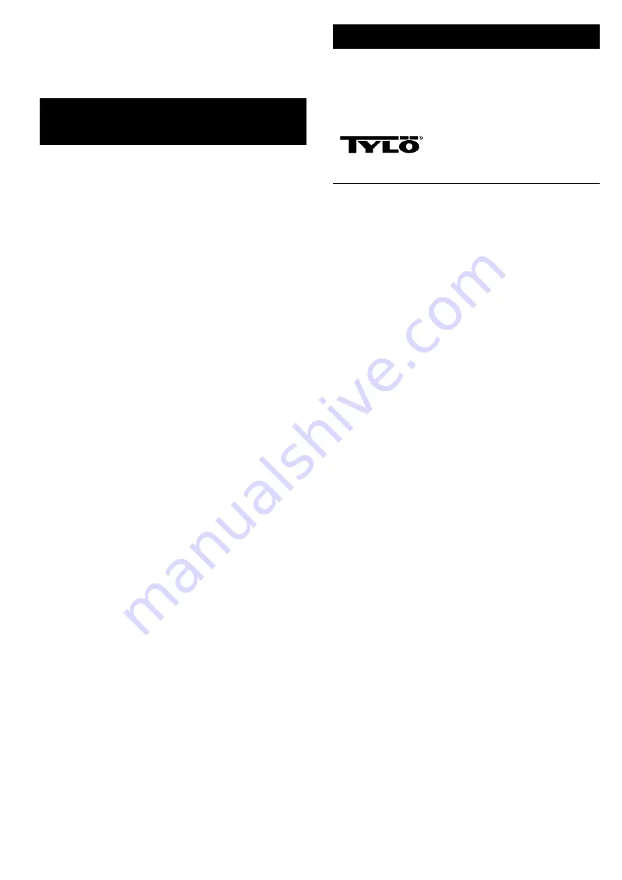 Tylo Combi Installation And Operating Instructions Manual Download Page 41