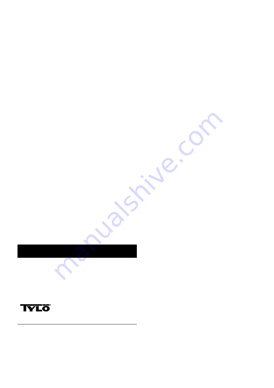 Tylo Combi Installation And Operating Instructions Manual Download Page 45