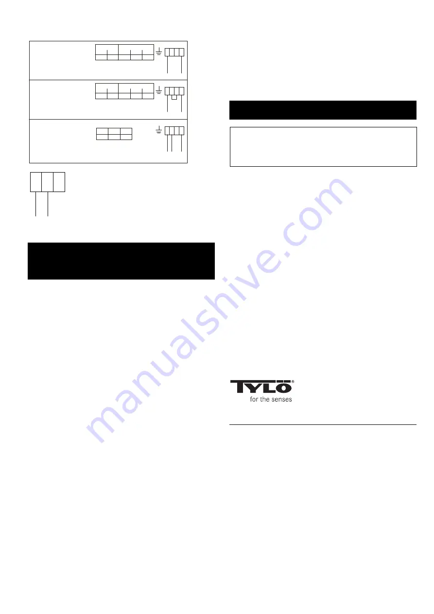 Tylo tx202/i Installation And Operating Instructions With Checklist Download Page 11