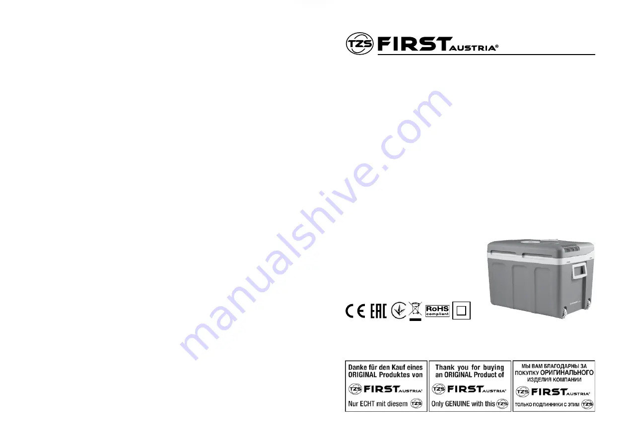 TZS First AUSTRIA FA-5170-2 Instruction Manual Download Page 1