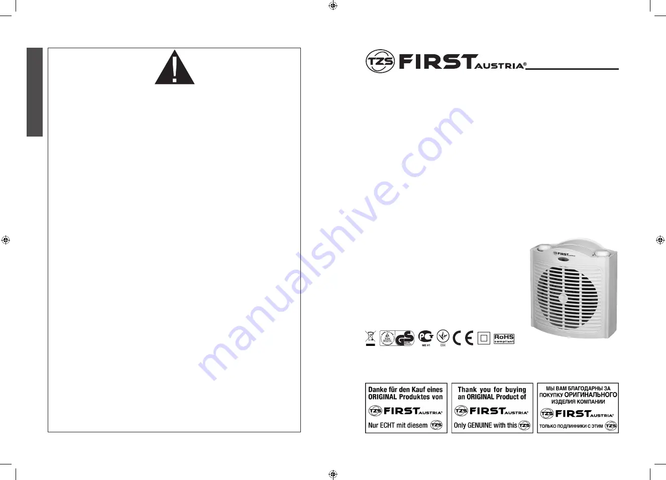 TZS First AUSTRIA FA-5565 Instruction Manual Download Page 1