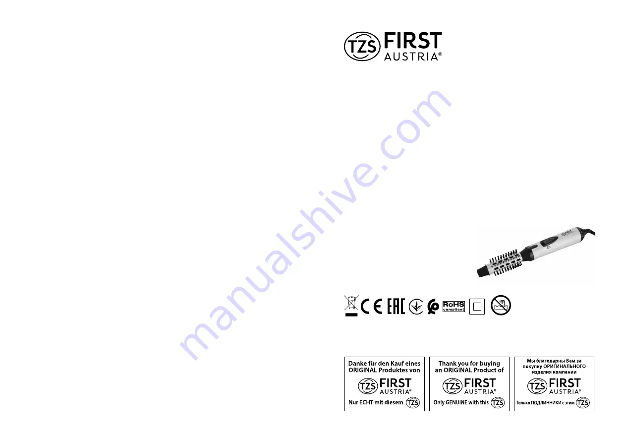 TZS First AUSTRIA FA-5651-2 Instruction Manual Download Page 1