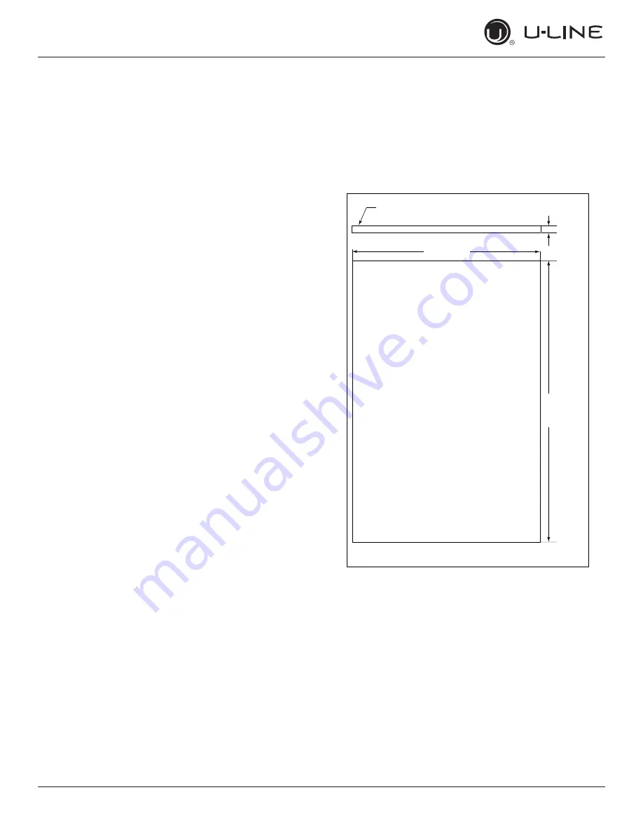 U-Line 1 Class UHRE124 User Manual & Service Manual Download Page 12