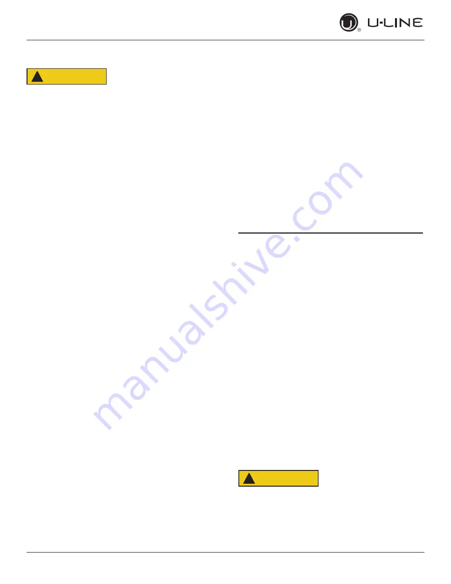 U-Line 1200 series Quick Start Manual Download Page 5