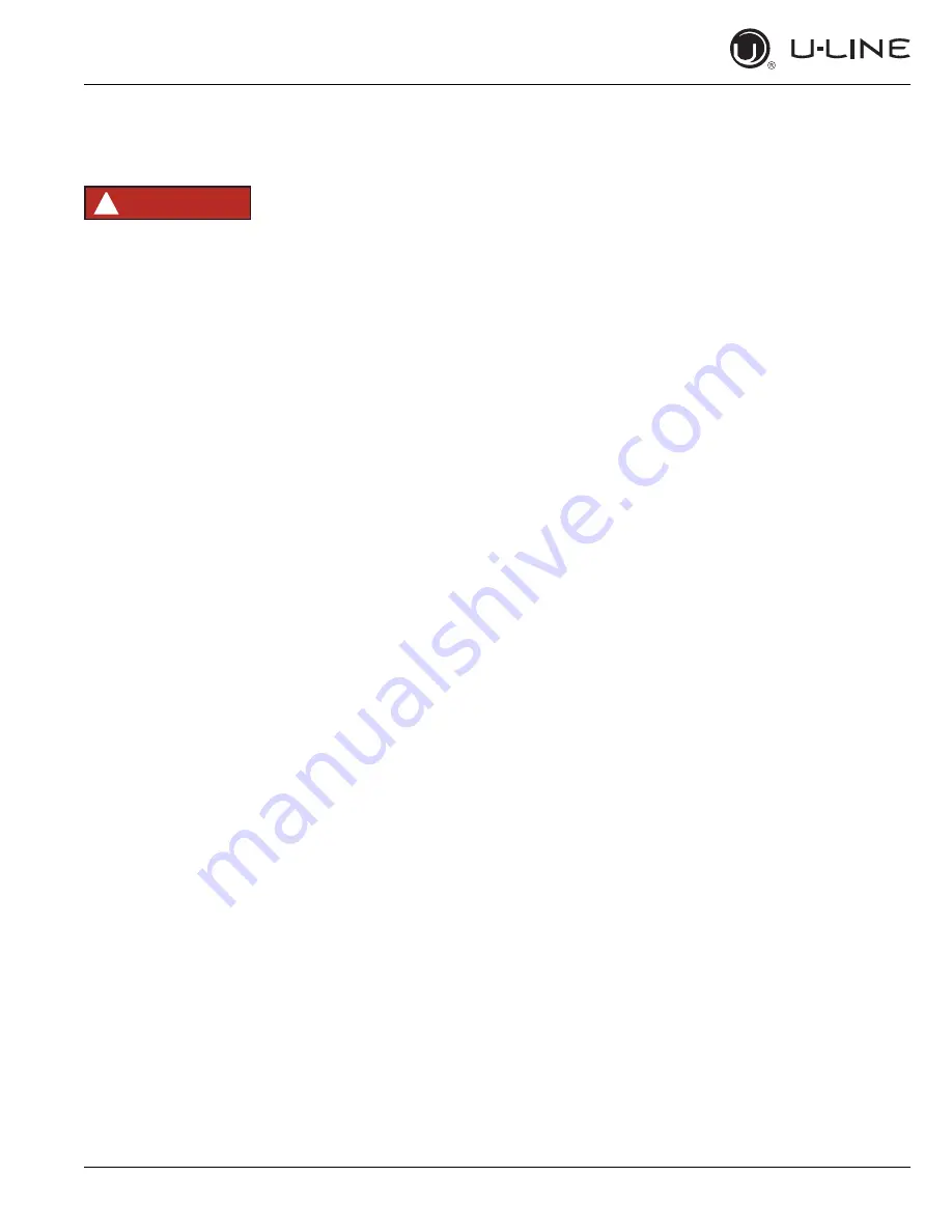 U-Line 1215WC User Manual & Service Manual Download Page 5