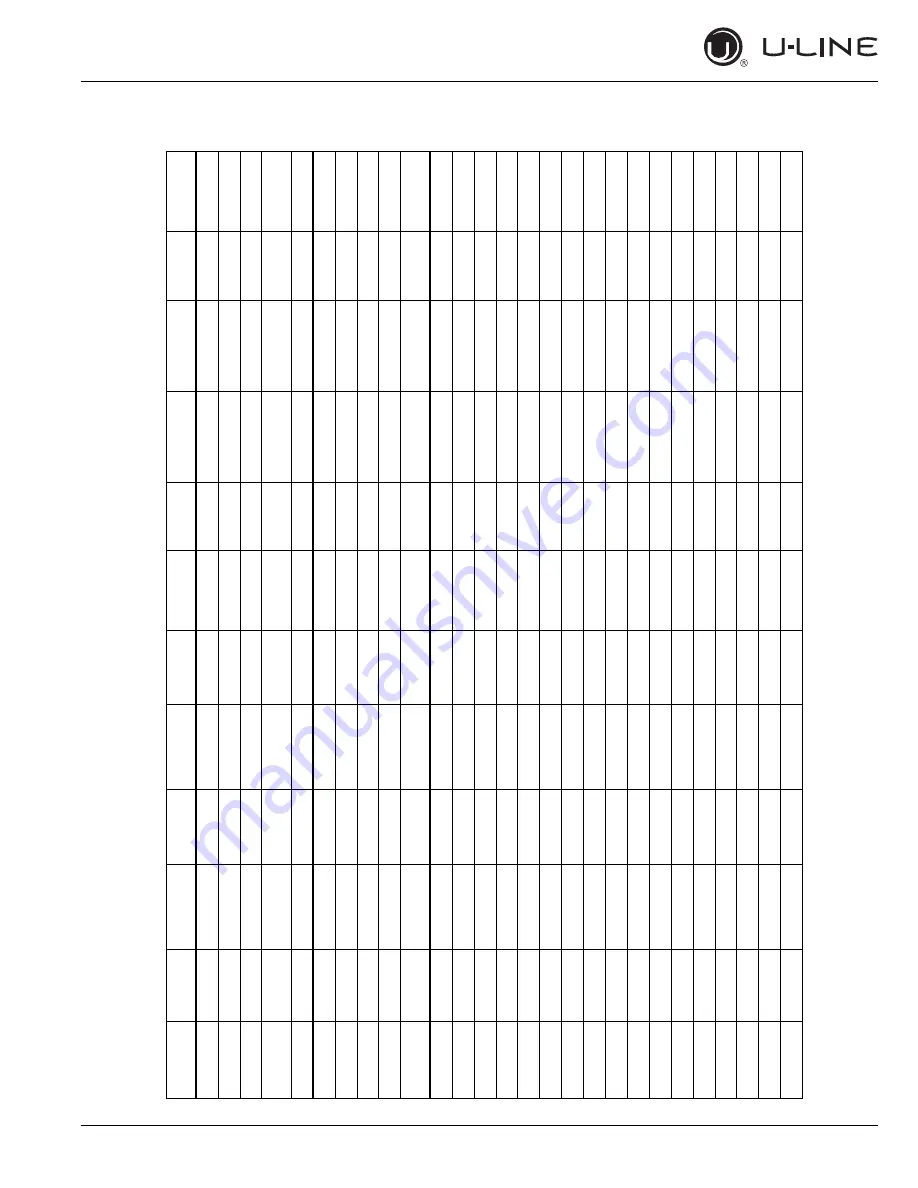 U-Line 1224U-1215BEVINT-60A User Manual & Service Manual Download Page 58