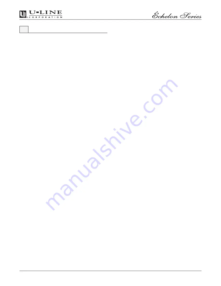 U-Line 2115WC Use And Care Manual Download Page 6