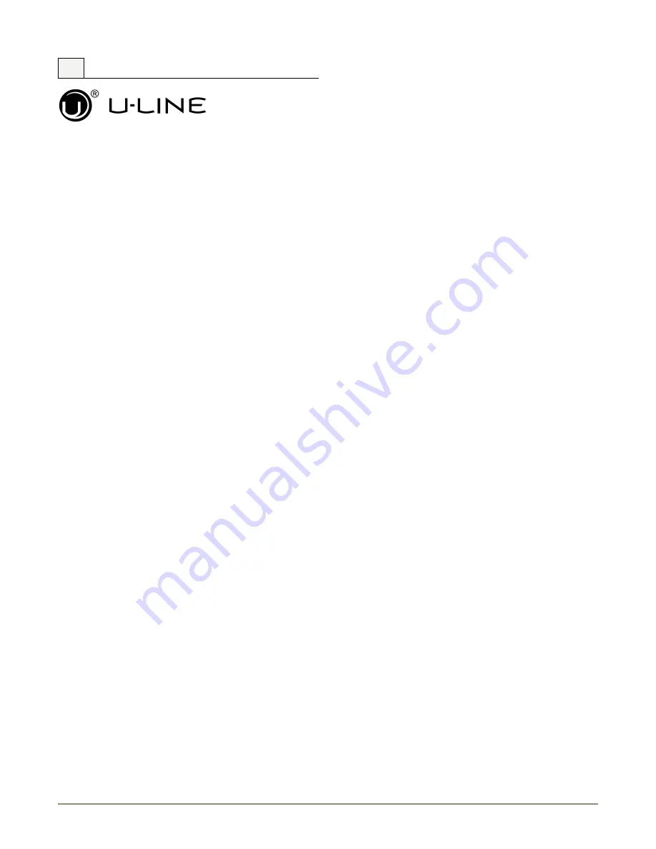 U-Line 2115WCO200 Use And Care Manual Download Page 6