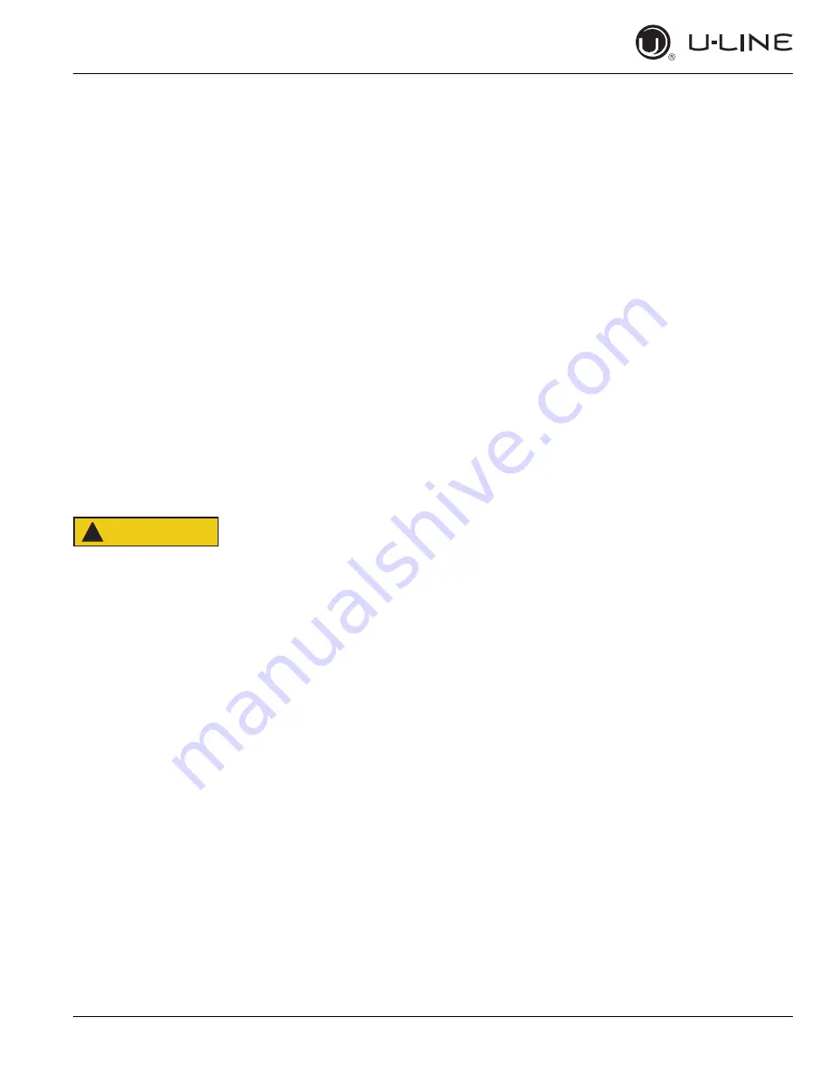 U-Line 2218R User Manual & Service Manual Download Page 6