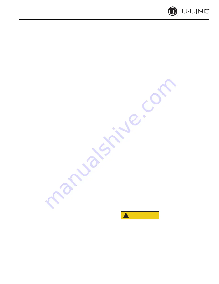 U-Line 2218R User Manual & Service Manual Download Page 25