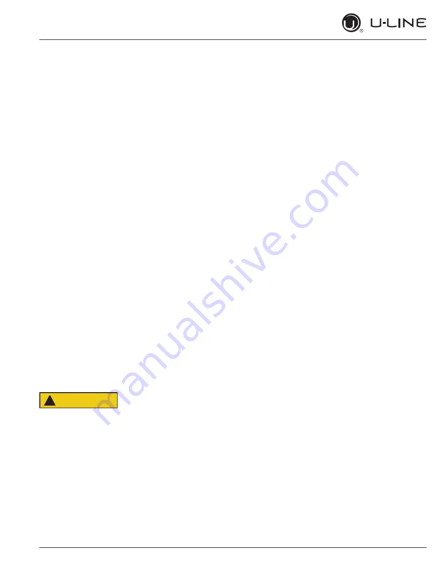 U-Line 2218R User Manual & Service Manual Download Page 28