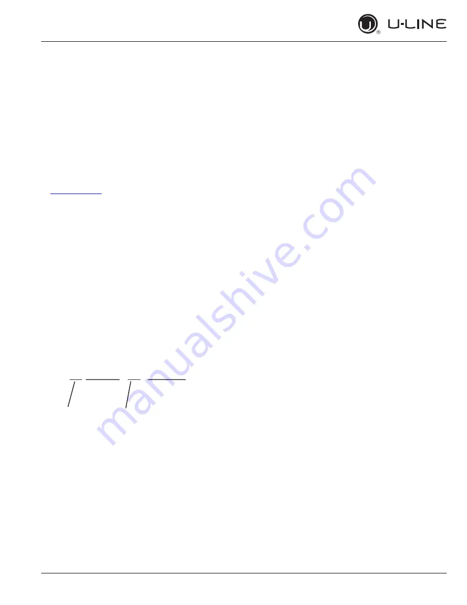 U-Line 2218R User Manual & Service Manual Download Page 33