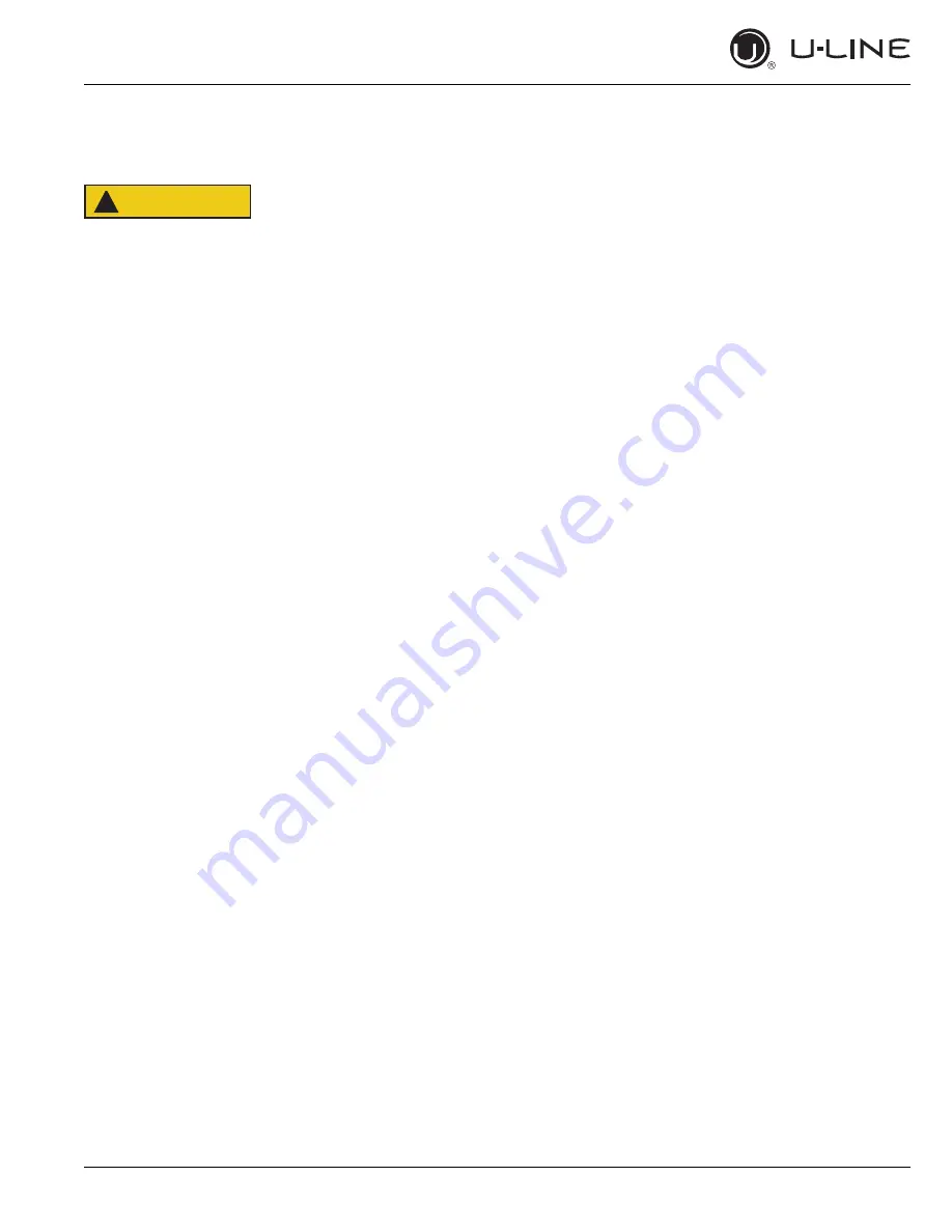 U-Line 2218R User Manual & Service Manual Download Page 42