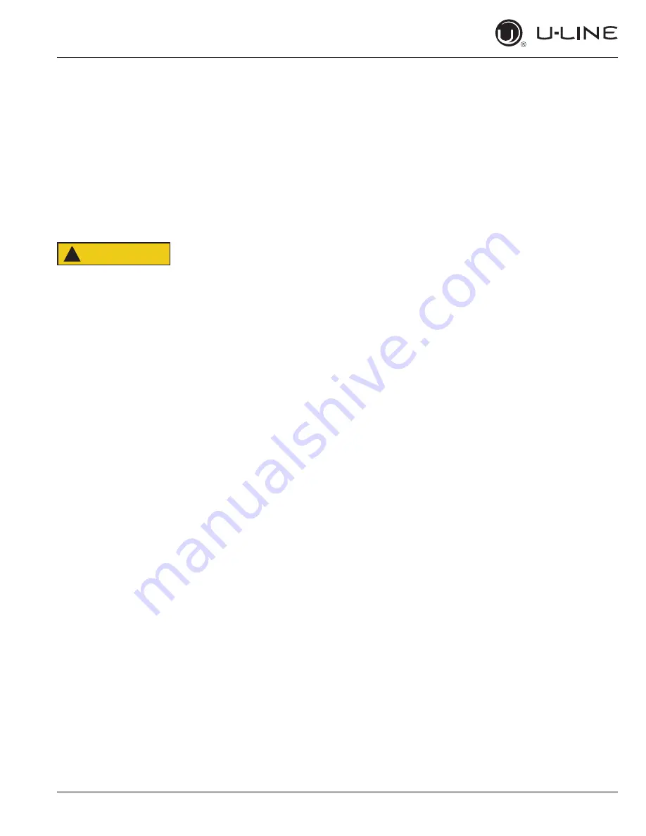 U-Line 2218WCS00B User Manual Download Page 19