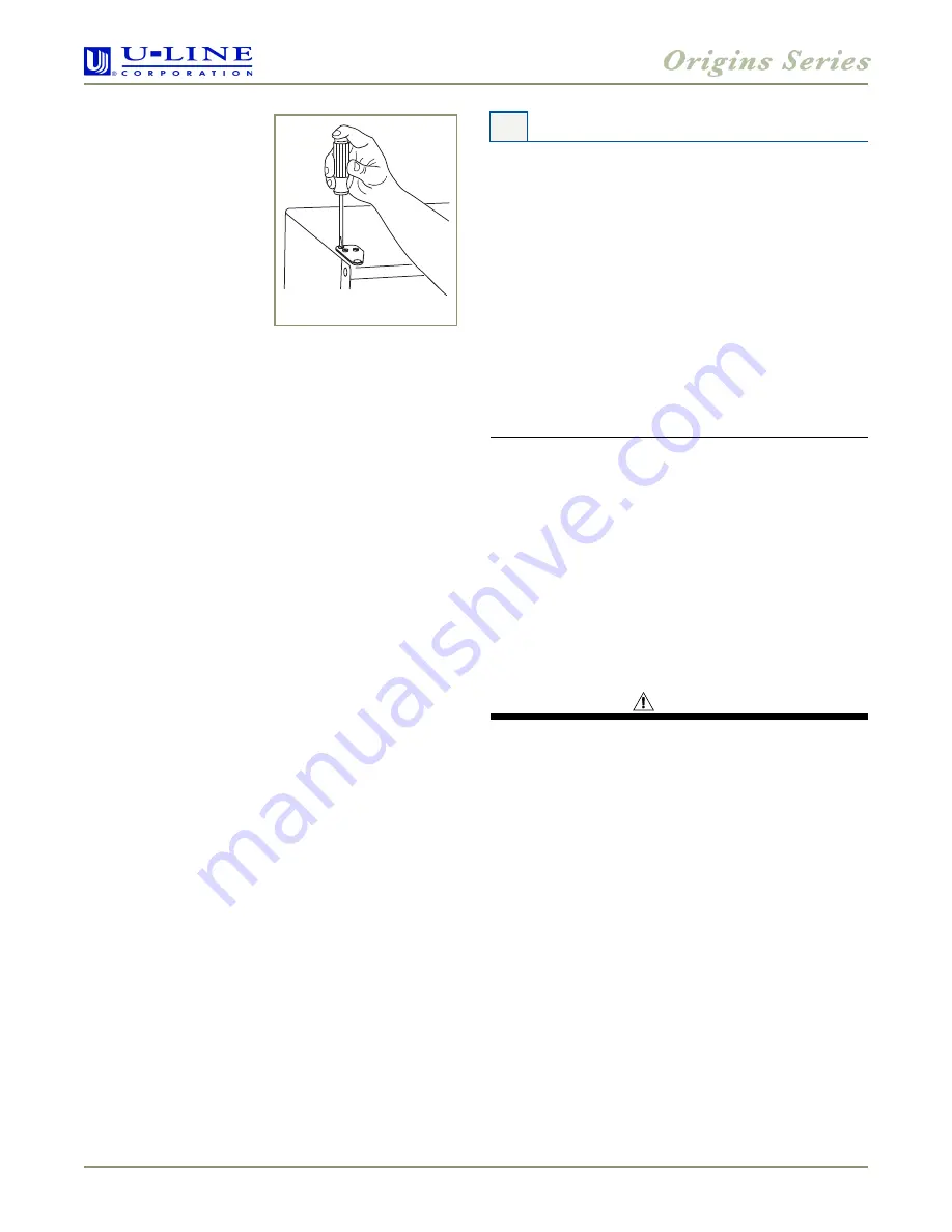 U-Line 29R Installation Manual Download Page 6