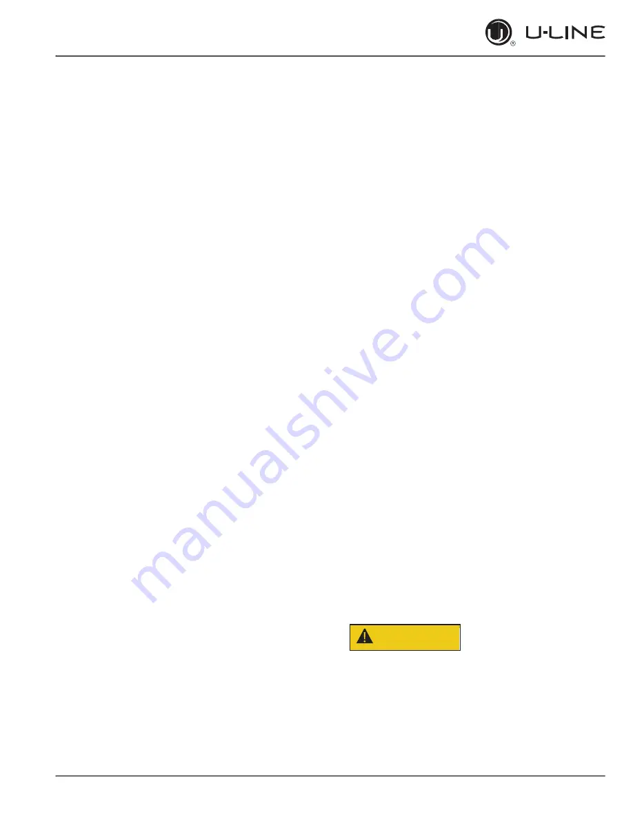 U-Line 3024DWR User Manual & Service Manual Download Page 31