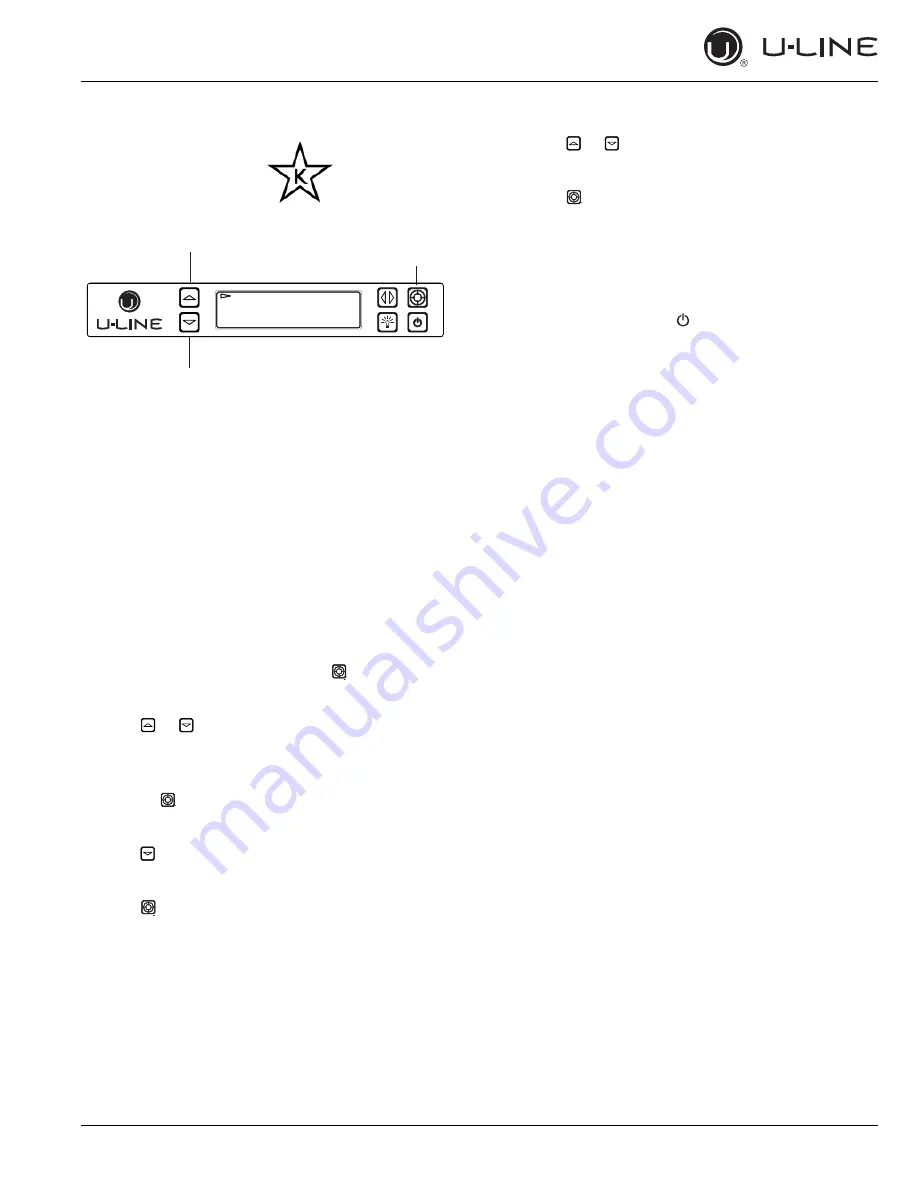 U-Line 3024ZWC Wine Captain User Manual Download Page 34