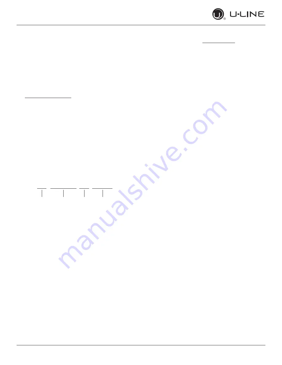 U-Line 5 Class UHBV515 User Manual & Service Manual Download Page 29