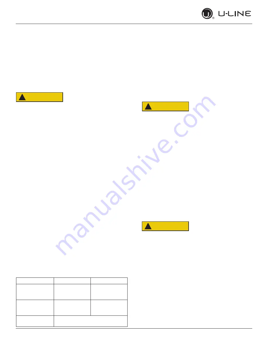 U-Line BrightShield HRE124 Quick Start Manual Download Page 6