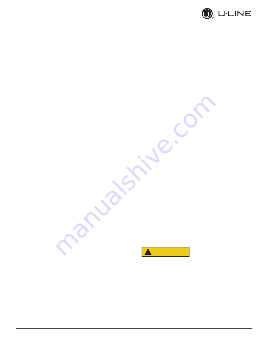 U-Line BrightShield HRE524 Quick Start Manual Download Page 30