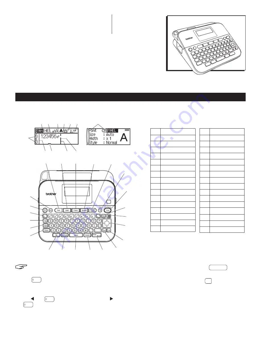 U-Line BROTHER P-TOUCH D400AD Quick Start Manual Download Page 1