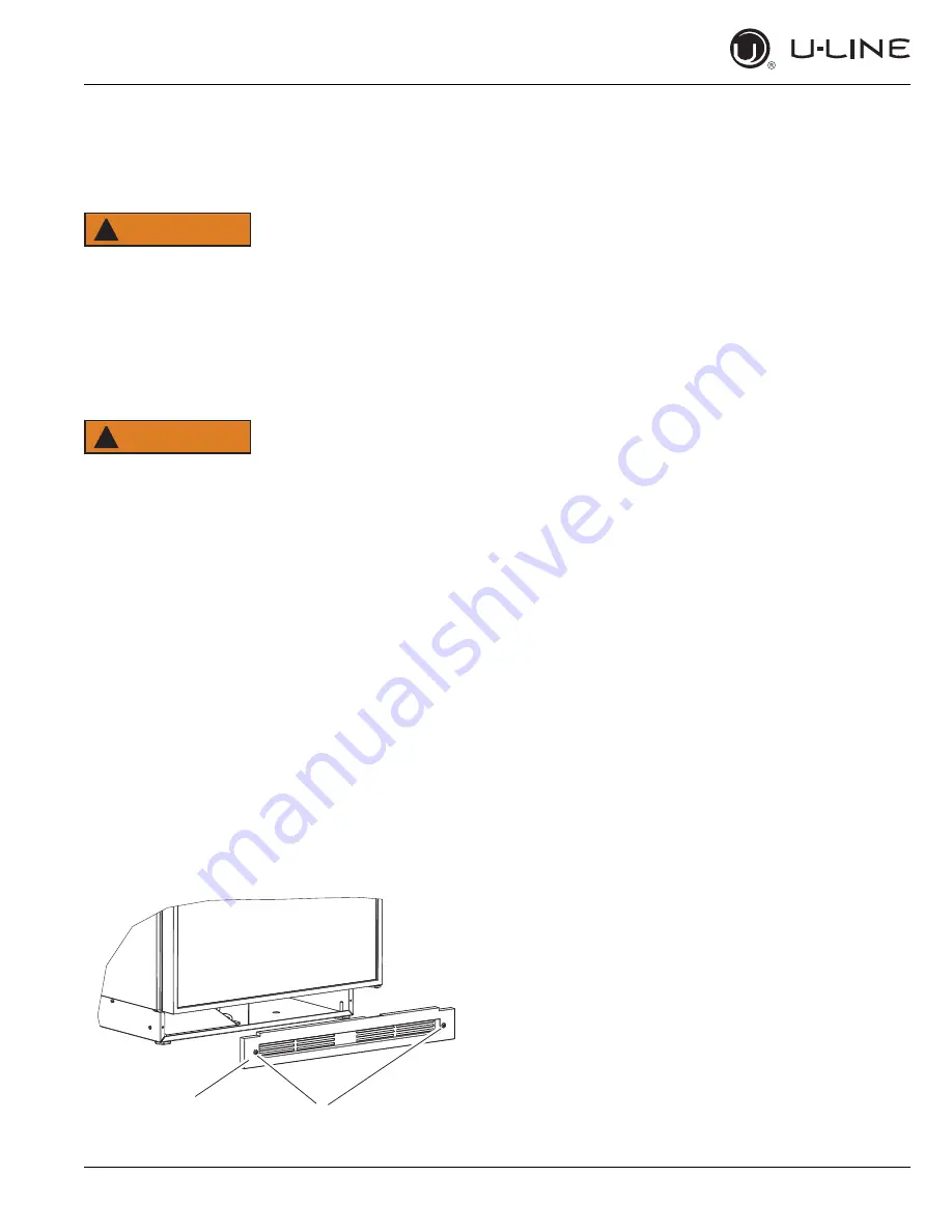 U-Line CO1224F User Manual & Service Manual Download Page 15