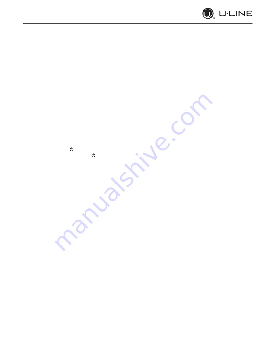 U-Line CO1224F User Manual & Service Manual Download Page 21