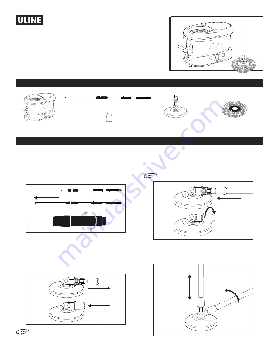 U-Line Cyclomop H-6526 Manual Download Page 4