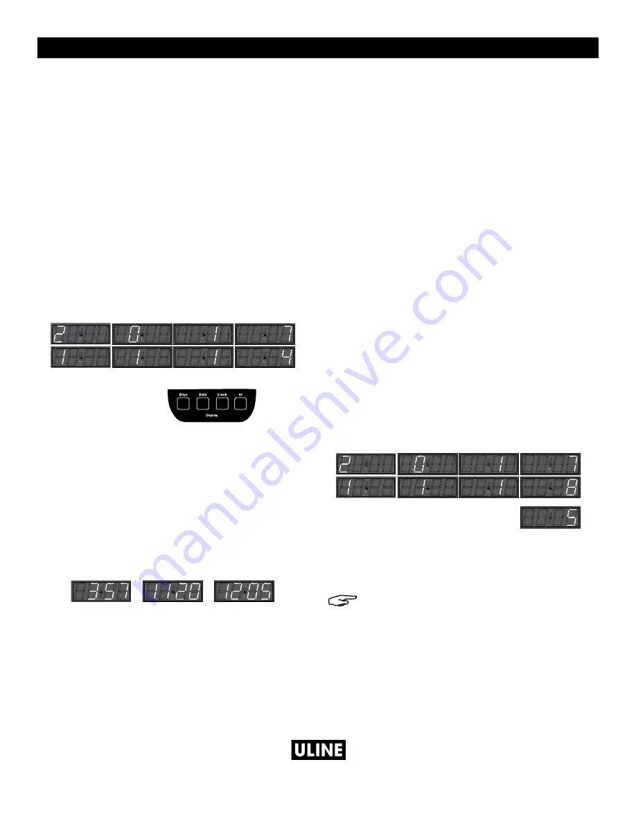 U-Line DIGI-DAY S-21780 Manual Download Page 3