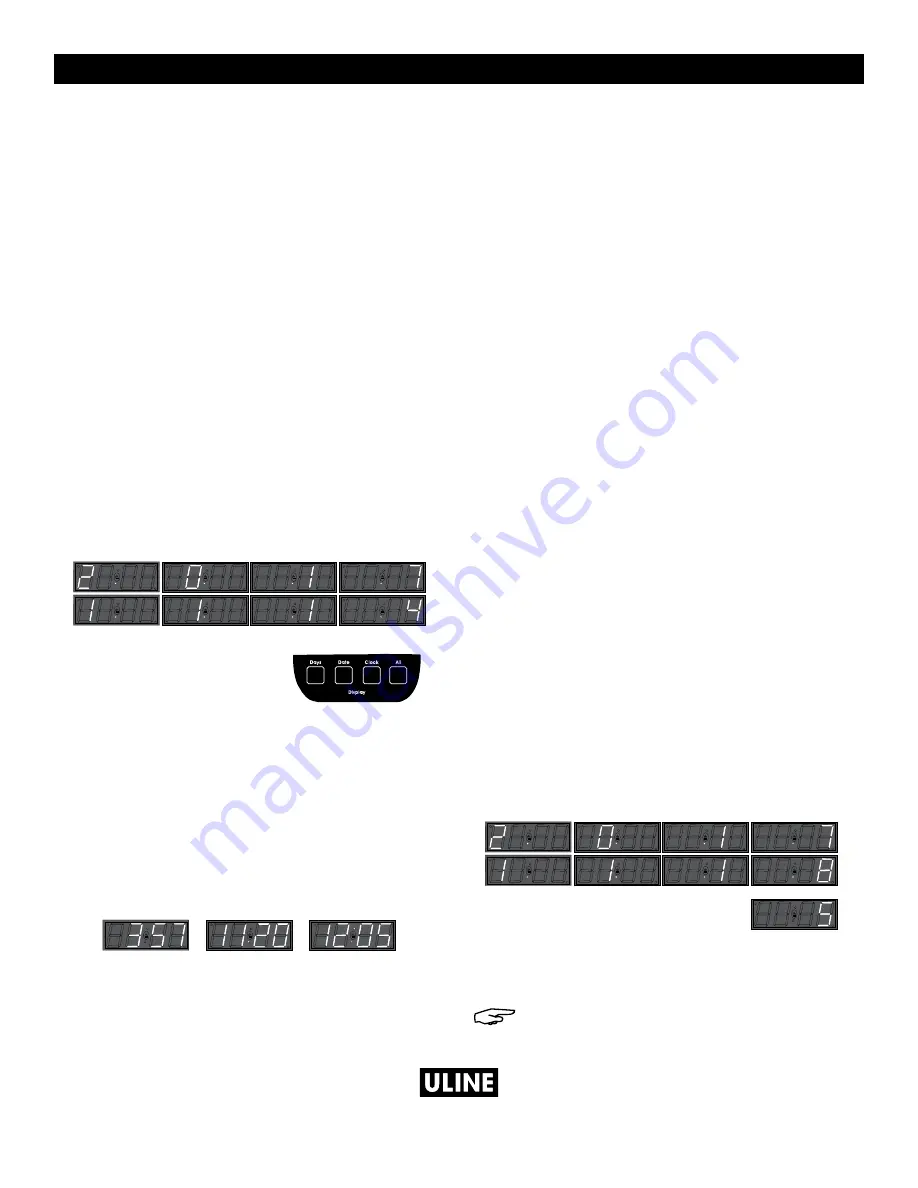 U-Line DIGI-DAY S-21780 Manual Download Page 6