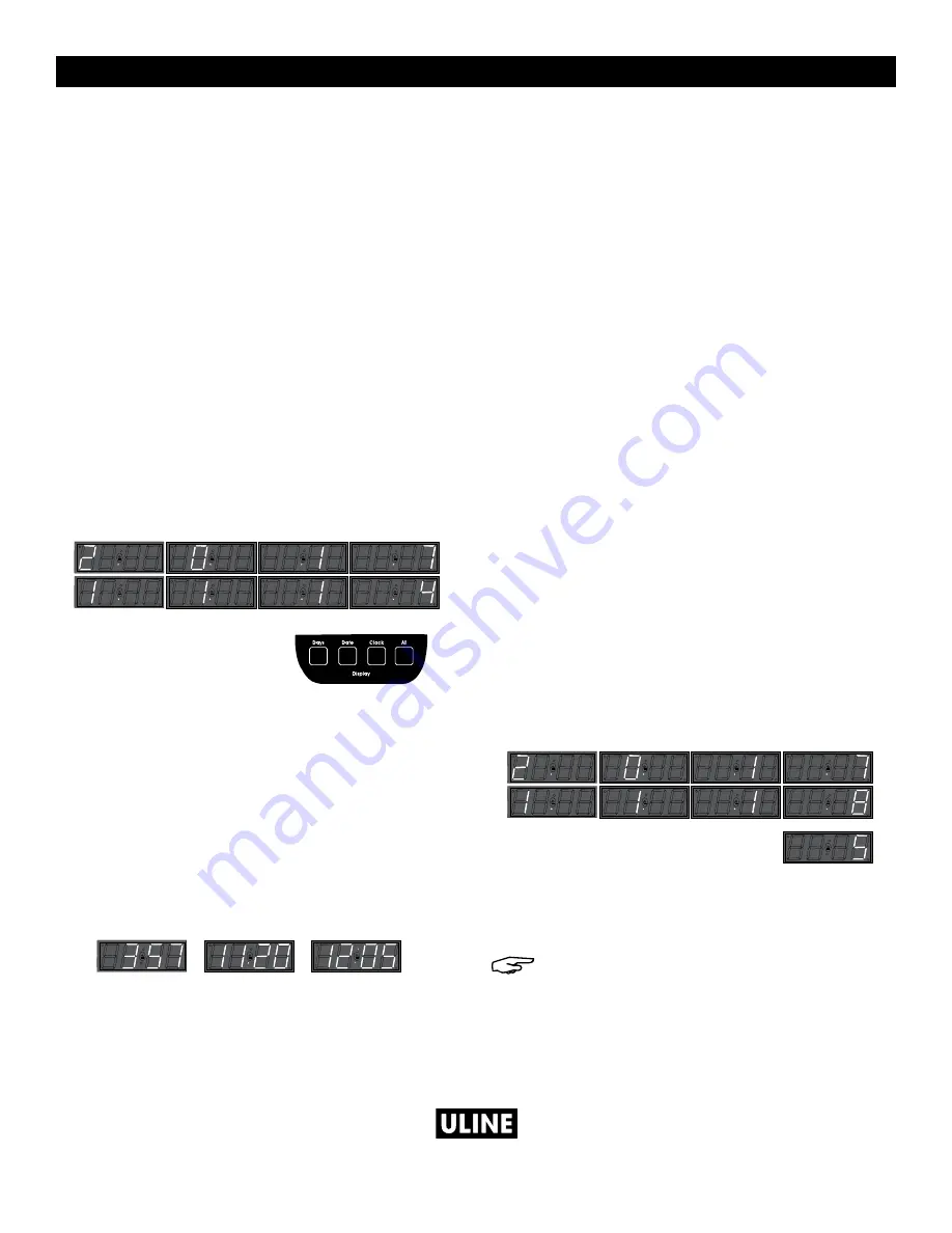 U-Line DIGI-DAY S-21780 Скачать руководство пользователя страница 9