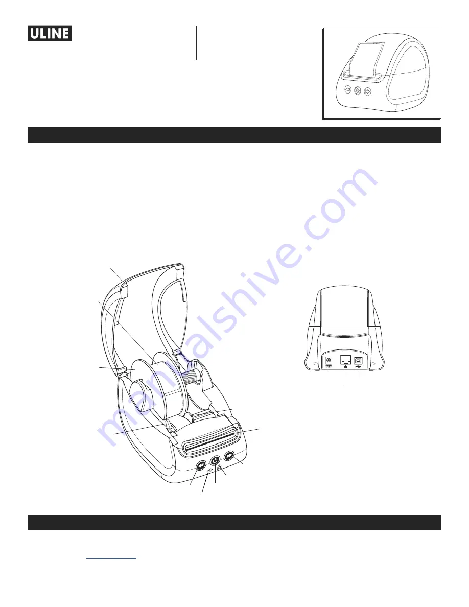 U-Line DYMO LABELWRITER 550 TURBO Instructions Manual Download Page 9