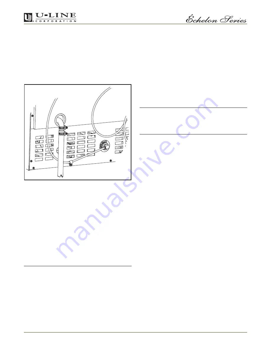 U-Line Echelon CLRCO2175B40 Use And Care Manual Download Page 10