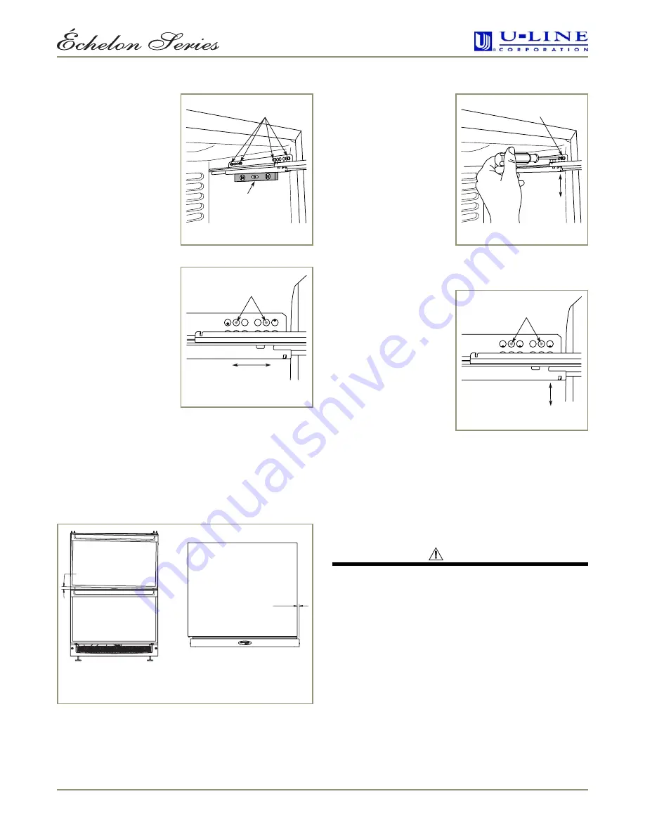 U-Line Echelon Combo C2275DWR Installation Manual Download Page 11