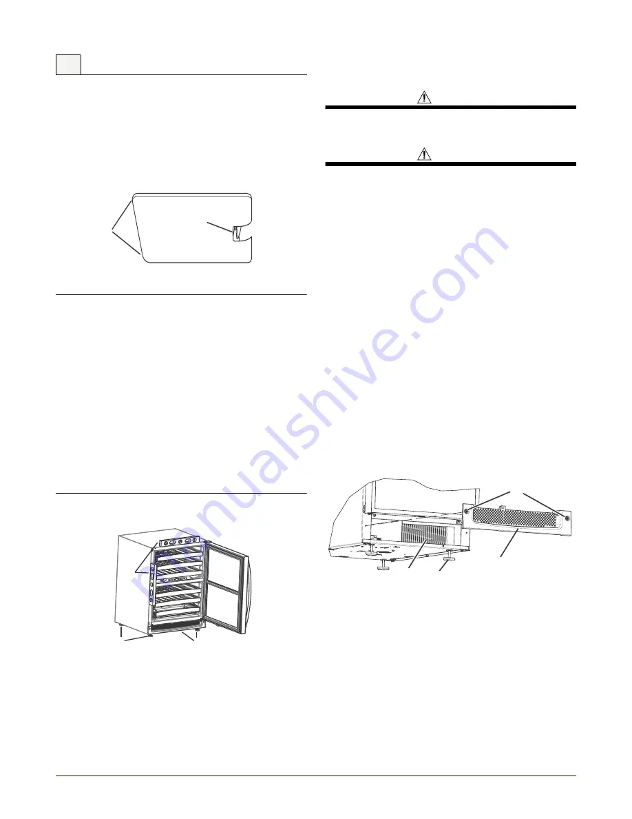 U-Line Echelon Wine Captain 2275ZWCOL Use And Care Manual Download Page 14