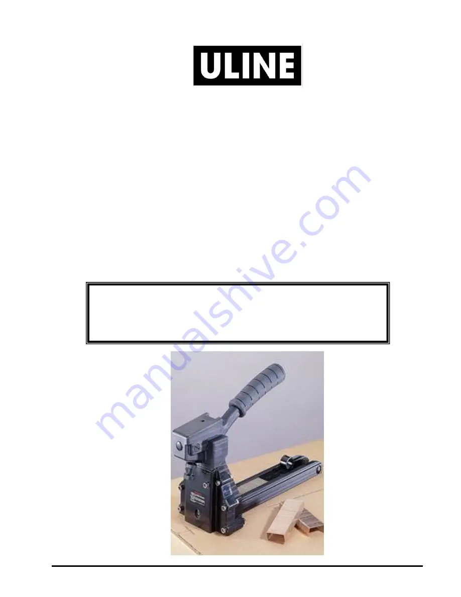 U-Line H-1026 Manual Download Page 1