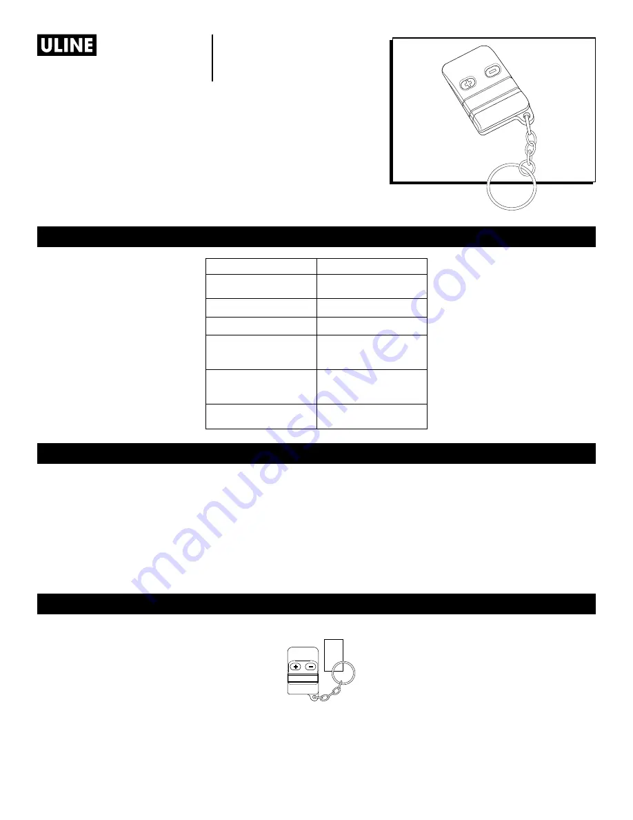 U-Line H-2051 Manual Download Page 3