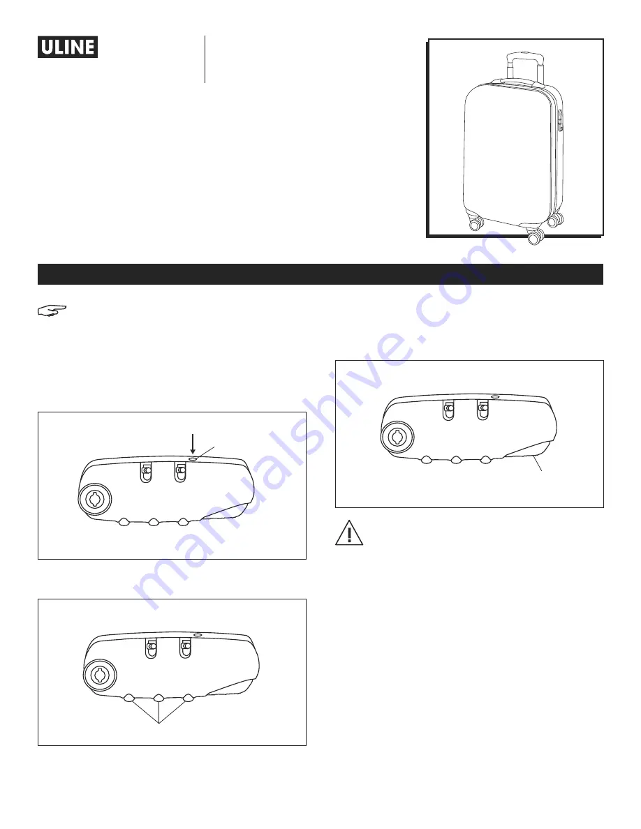 U-Line H-8805 Quick Start Manual Download Page 3