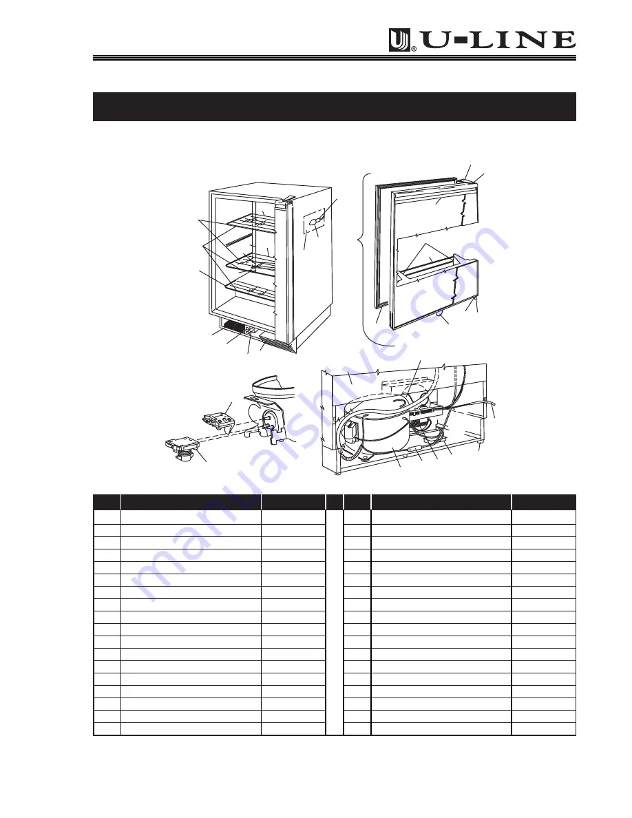 U-Line Origins Series Service And Parts Manual Download Page 71