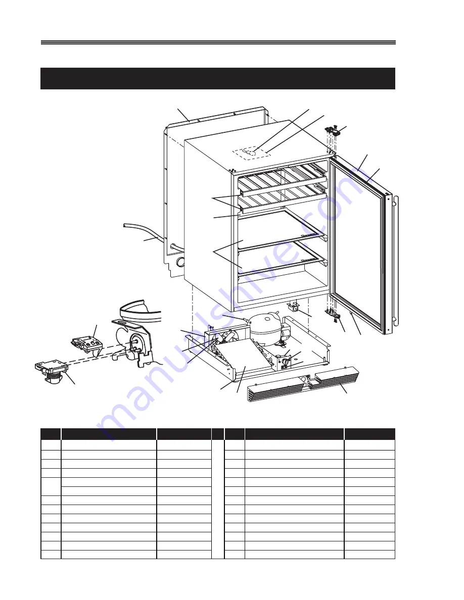 U-Line Origins Series Service And Parts Manual Download Page 72