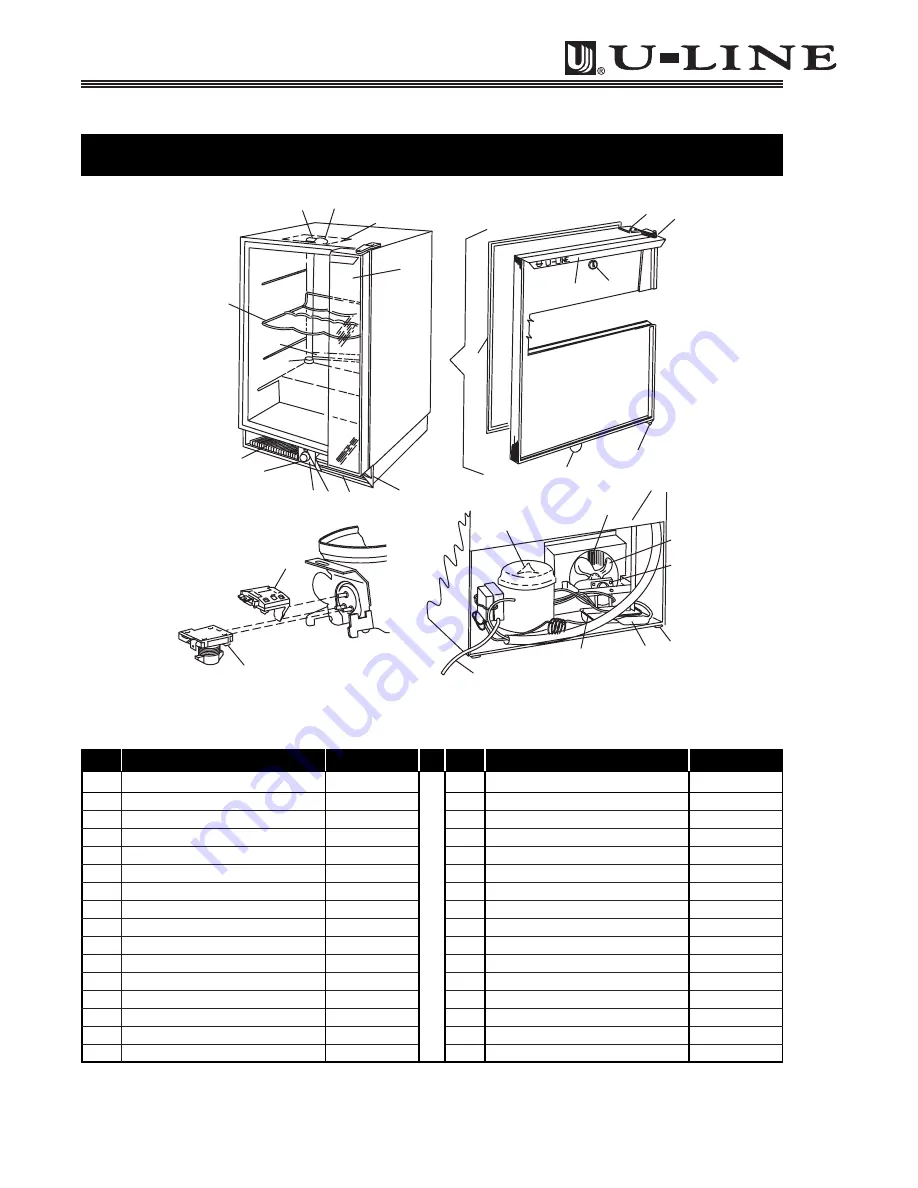 U-Line Origins Series Service And Parts Manual Download Page 76